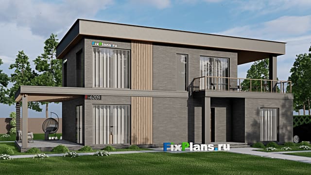 Двухэтажный дом F-6209