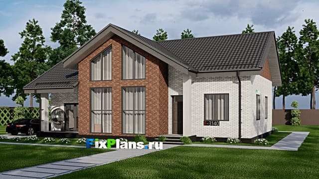 Одноэтажный дом F-3140