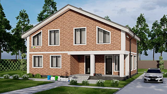 Одноэтажный дом с мансардой  F-4292